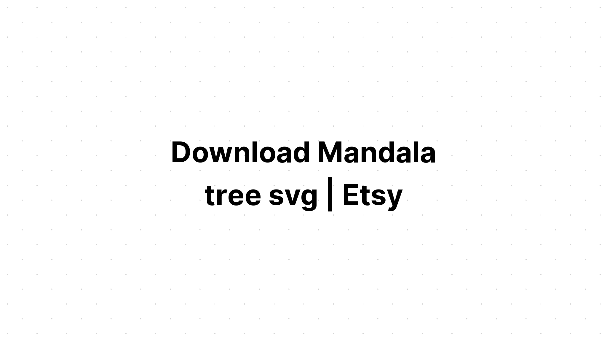 Download Mandala Tree Svg - Layered SVG Cut File